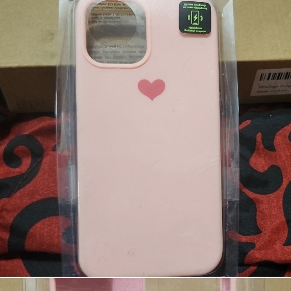 Elegant Pink Heart Phone Case